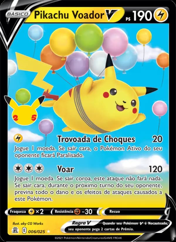 Pikachu Voador V