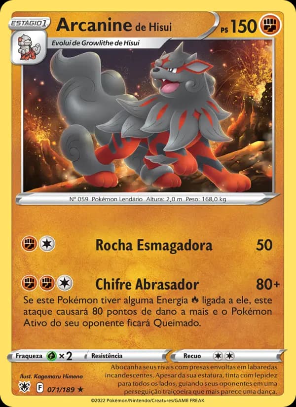 Arcanine de Hisui