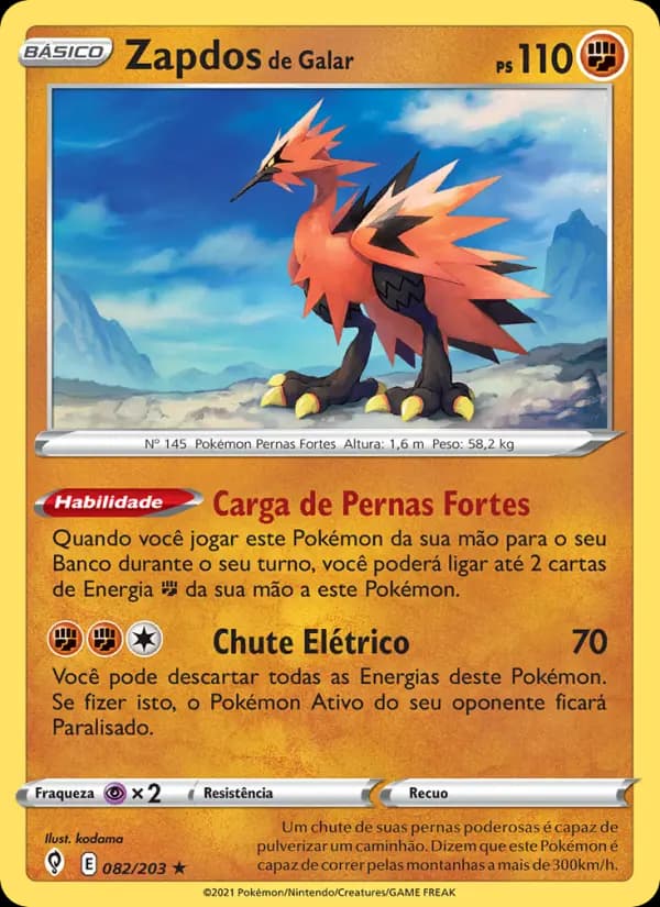 Zapdos de Galar