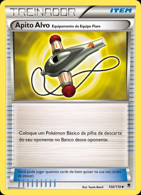 Apito Alvo – Equipamento da Equipe Flare