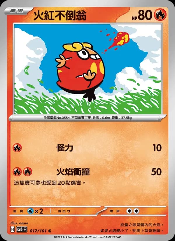 火紅不倒翁