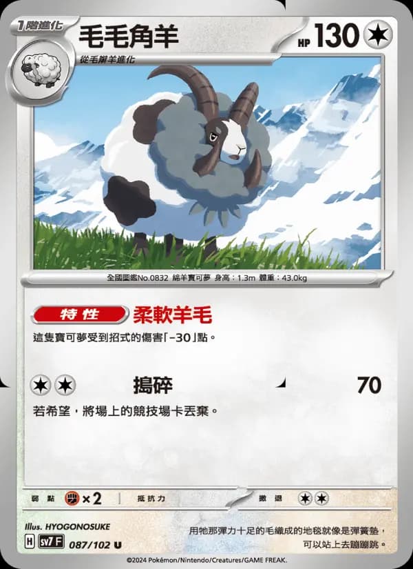 毛毛角羊
